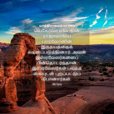 Picture 04 - யாத்திராகமம் 14:8 TAMIRV - யெகோவா எகிப்தின் - Bible Verse Picture