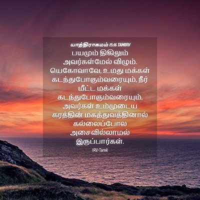 Picture 04 - யாத்திராகமம் 15:16 TAMIRV - பயமும் திகிலும் - Bible Verse Picture