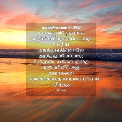 Picture 04 - யாத்திராகமம் 15:7 TAMIRV - உமக்கு விரோதமாக - Bible Verse Picture