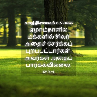 Picture 04 - யாத்திராகமம் 16:27 TAMIRV - ஏழாம்நாளில் - Bible Verse Picture