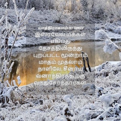 Picture 04 - யாத்திராகமம் 19:1 TAMIRV - இஸ்ரவேல் மக்கள் - Bible Verse Picture