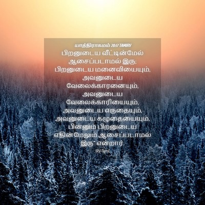 Picture 04 - யாத்திராகமம் 20:17 TAMIRV - பிறனுடைய - Bible Verse Picture