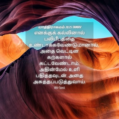 Picture 04 - யாத்திராகமம் 20:25 TAMIRV - எனக்குக் - Bible Verse Picture
