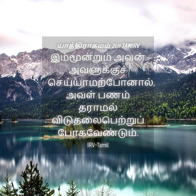 Picture 04 - யாத்திராகமம் 21:11 TAMIRV - இம்மூன்றும் அவன் - Bible Verse Picture