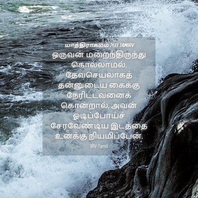 Picture 04 - யாத்திராகமம் 21:13 TAMIRV - ஒருவன் - Bible Verse Picture