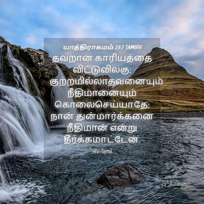 Picture 04 - யாத்திராகமம் 23:7 TAMIRV - தவறான காரியத்தை - Bible Verse Picture