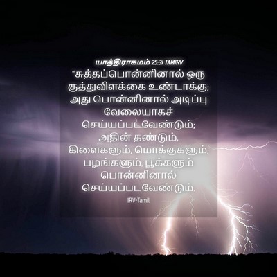 Picture 04 - யாத்திராகமம் 25:31 TAMIRV -  - Bible Verse Picture