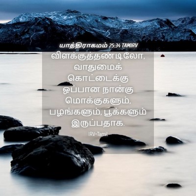 Picture 04 - யாத்திராகமம் 25:34 TAMIRV - விளக்குத்தண்டிலோ, - Bible Verse Picture