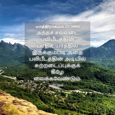 Picture 04 - யாத்திராகமம் 27:5 TAMIRV - அந்தச் சல்லடை - Bible Verse Picture