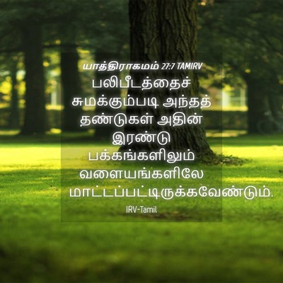 Picture 04 - யாத்திராகமம் 27:7 TAMIRV - பலிபீடத்தைச் - Bible Verse Picture
