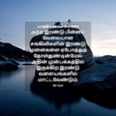 Picture 04 - யாத்திராகமம் 28:25 TAMIRV - அந்த இரண்டு - Bible Verse Picture