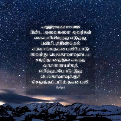 Picture 04 - யாத்திராகமம் 29:25 TAMIRV - பின்பு அவைகளை - Bible Verse Picture