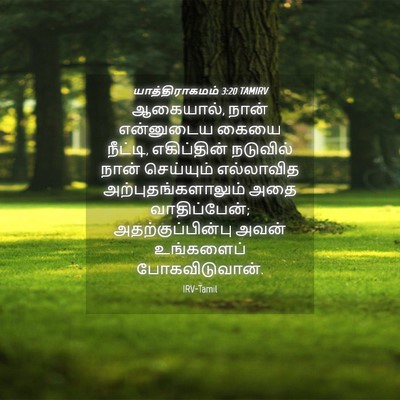 Picture 04 - யாத்திராகமம் 3:20 TAMIRV - ஆகையால், நான் - Bible Verse Picture