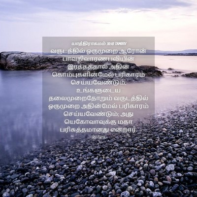 Picture 04 - யாத்திராகமம் 30:10 TAMIRV - வருடத்தில் - Bible Verse Picture