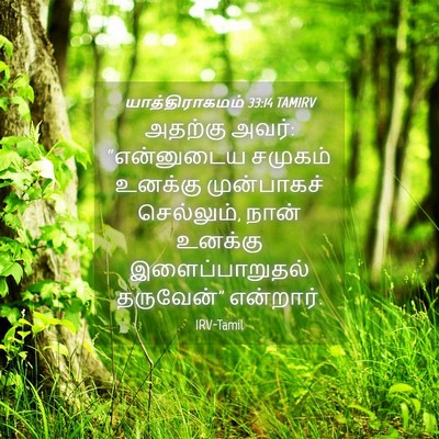 Picture 04 - யாத்திராகமம் 33:14 TAMIRV - அதற்கு அவர்: - Bible Verse Picture