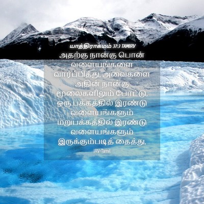 Picture 04 - யாத்திராகமம் 37:3 TAMIRV - அதற்கு நான்கு - Bible Verse Picture