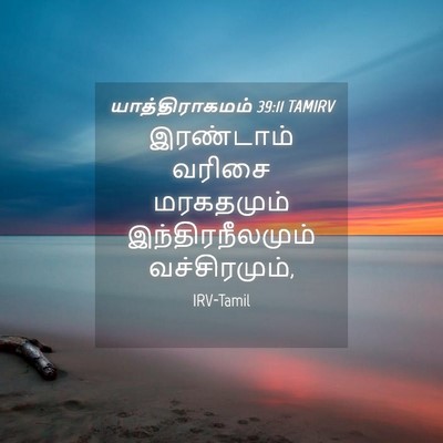Picture 04 - யாத்திராகமம் 39:11 TAMIRV - இரண்டாம் வரிசை - Bible Verse Picture