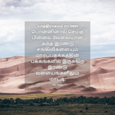 Picture 04 - யாத்திராகமம் 39:17 TAMIRV - பொன்னினால் செய்த - Bible Verse Picture