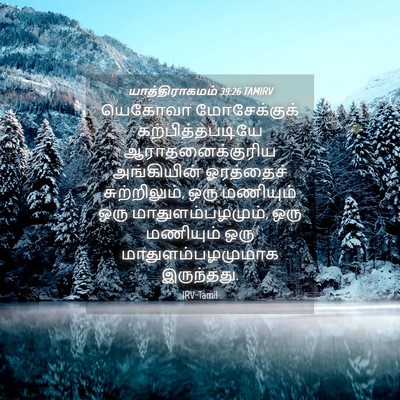 Picture 04 - யாத்திராகமம் 39:26 TAMIRV - யெகோவா மோசேக்குக் - Bible Verse Picture
