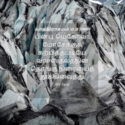 Picture 04 - யாத்திராகமம் 40:28 TAMIRV - பின்பு, யெகோவா - Bible Verse Picture