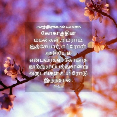 Picture 04 - யாத்திராகமம் 6:18 TAMIRV - கோகாத்தின் - Bible Verse Picture