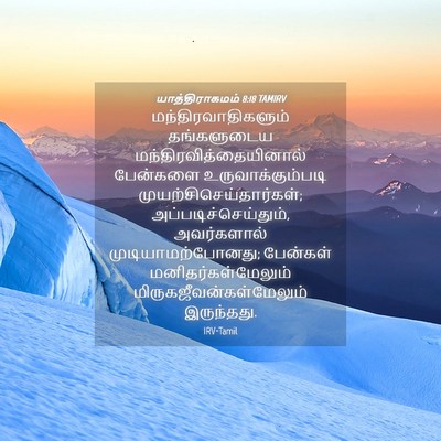 Picture 04 - யாத்திராகமம் 8:18 TAMIRV - மந்திரவாதிகளும் - Bible Verse Picture