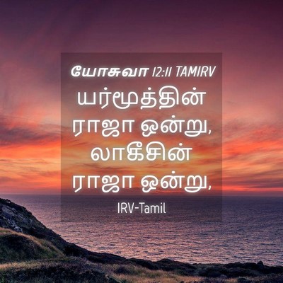 Picture 04 - யோசுவா 12:11 TAMIRV - யர்மூத்தின் ராஜா - Bible Verse Picture