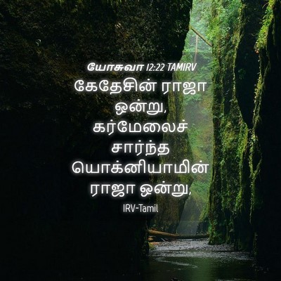 Picture 04 - யோசுவா 12:22 TAMIRV - கேதேசின் ராஜா - Bible Verse Picture