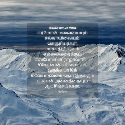 Picture 04 - யோசுவா 12:5 TAMIRV - எர்மோன் மலையையும் - Bible Verse Picture