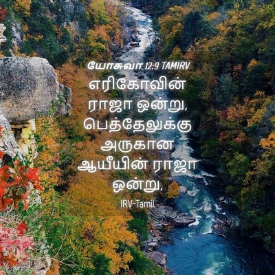 Picture 04 - யோசுவா 12:9 TAMIRV - எரிகோவின் ராஜா - Bible Verse Picture