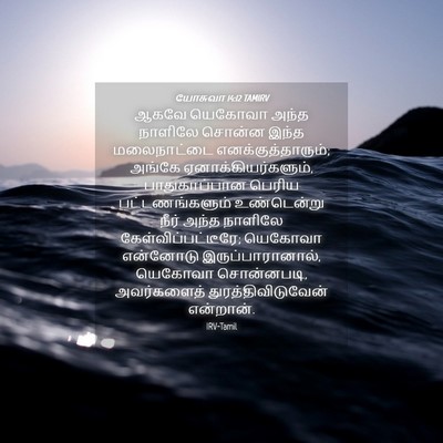 Picture 04 - யோசுவா 14:12 TAMIRV - ஆகவே யெகோவா அந்த - Bible Verse Picture