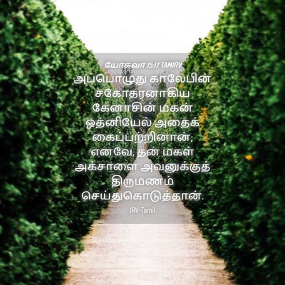 Picture 04 - யோசுவா 15:17 TAMIRV - அப்பொழுது - Bible Verse Picture