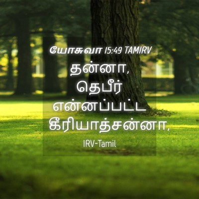 Picture 04 - யோசுவா 15:49 TAMIRV - தன்னா, தெபீர் - Bible Verse Picture