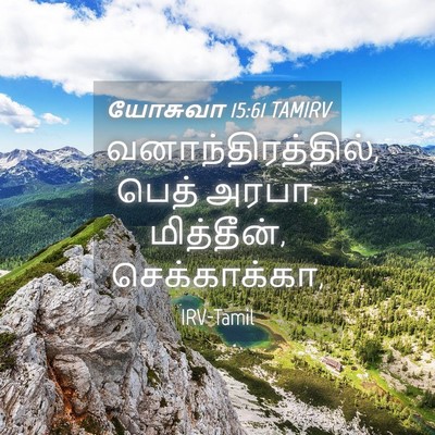 Picture 04 - யோசுவா 15:61 TAMIRV - வனாந்திரத்தில், - Bible Verse Picture