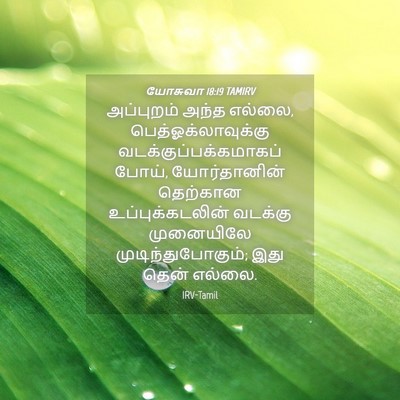 Picture 04 - யோசுவா 18:19 TAMIRV - அப்புறம் அந்த - Bible Verse Picture