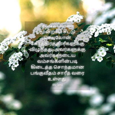 Picture 04 - யோசுவா 19:10 TAMIRV - மூன்றாம் சீட்டு - Bible Verse Picture