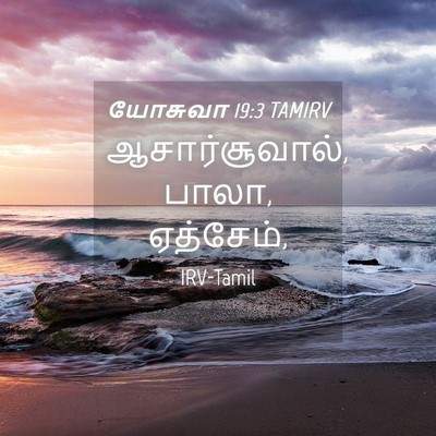 Picture 04 - யோசுவா 19:3 TAMIRV - ஆசார்சூவால், பாலா, - Bible Verse Picture