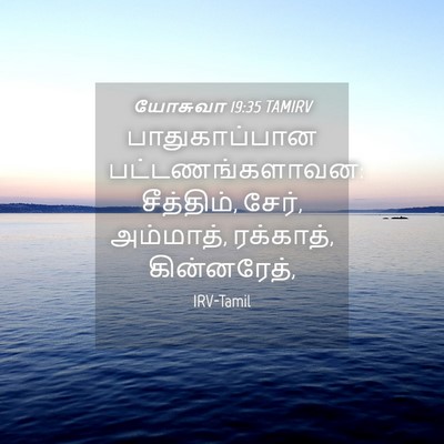 Picture 04 - யோசுவா 19:35 TAMIRV - பாதுகாப்பான - Bible Verse Picture