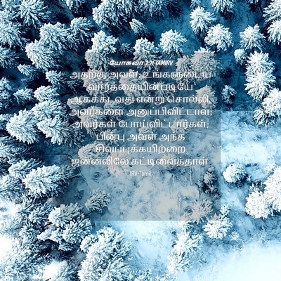 Picture 04 - யோசுவா 2:21 TAMIRV - அதற்கு அவள்: - Bible Verse Picture