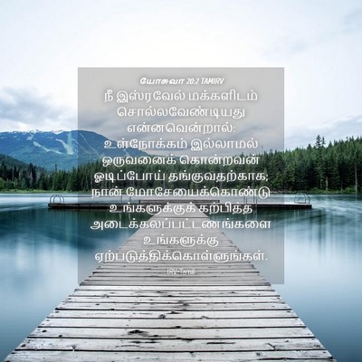 Picture 04 - யோசுவா 20:2 TAMIRV - நீ இஸ்ரவேல் - Bible Verse Picture