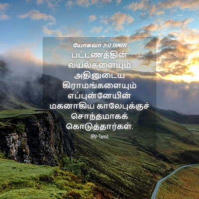 Picture 04 - யோசுவா 21:12 TAMIRV - பட்டணத்தின் - Bible Verse Picture
