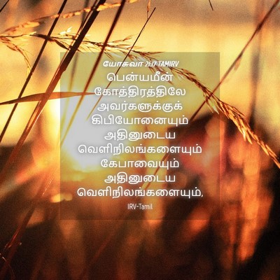 Picture 04 - யோசுவா 21:17 TAMIRV - பென்யமீன் - Bible Verse Picture