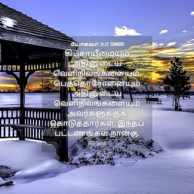 Picture 04 - யோசுவா 21:22 TAMIRV - கிப்சாயீமையும் - Bible Verse Picture