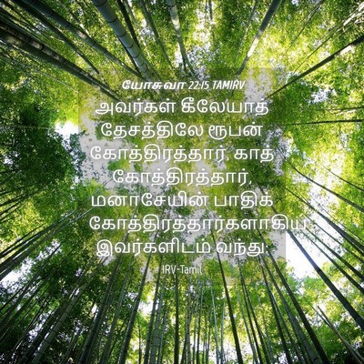 Picture 04 - யோசுவா 22:15 TAMIRV - அவர்கள் கீலேயாத் - Bible Verse Picture