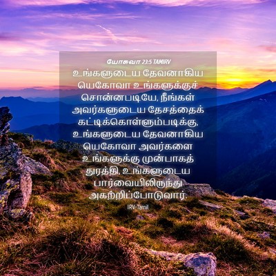 Picture 04 - யோசுவா 23:5 TAMIRV - உங்களுடைய - Bible Verse Picture