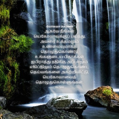 Picture 04 - யோசுவா 24:14 TAMIRV - ஆகவே நீங்கள் - Bible Verse Picture