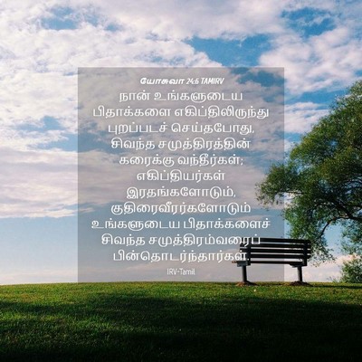 Picture 04 - யோசுவா 24:6 TAMIRV - நான் உங்களுடைய - Bible Verse Picture
