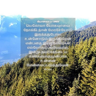 Picture 04 - யோசுவா 3:7 TAMIRV - யெகோவா யோசுவாவை - Bible Verse Picture