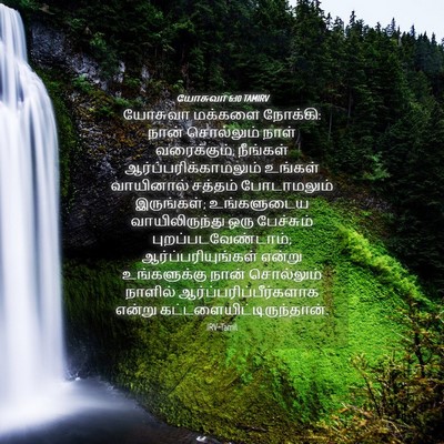 Picture 04 - யோசுவா 6:10 TAMIRV - யோசுவா மக்களை - Bible Verse Picture