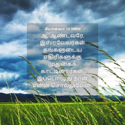 Picture 04 - யோசுவா 7:8 TAMIRV - ஆ, ஆண்டவரே, - Bible Verse Picture